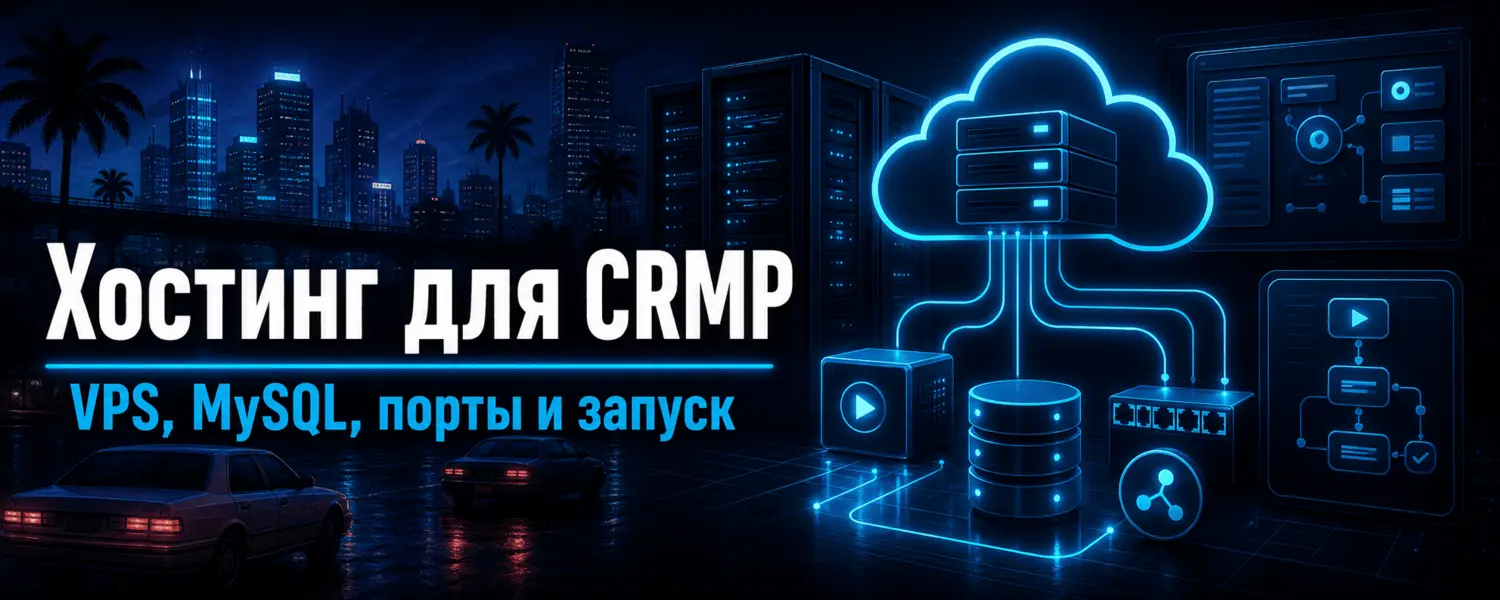 Хостинг для CRMP — настройка VPS, MySQL, портов и запуска