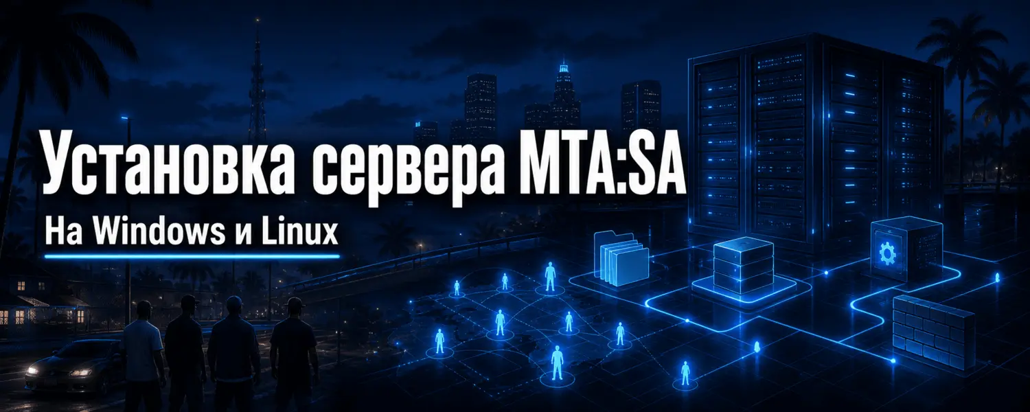 Установка сервера MTA:SA на Windows и Linux — пошагово