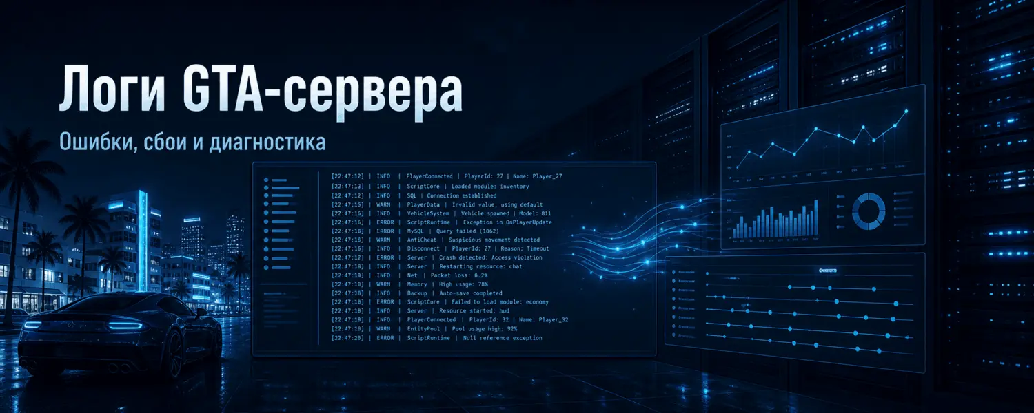 Как читать логи GTA-сервера и находить причины ошибок и сбоев