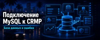 Подключение MySQL к серверу CRMP — база данных и ошибки