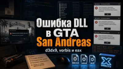 Ошибка DLL в GTA San Andreas — d3dx9, vorbis и eax