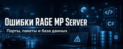 Ошибки RAGE MP Server — JavaScript, C#, база данных и порты