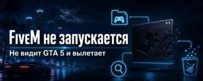 FiveM не запускается или не видит GTA 5 — решение ошибок